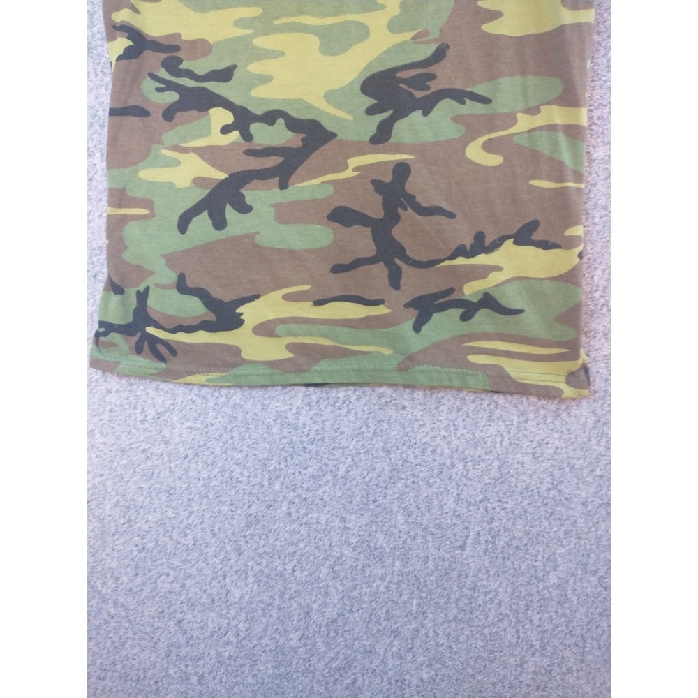 Rothco Mens Small Woodland Camo Graphic Tank Top Green Sleeveless Shirt - Picture 6 of 9